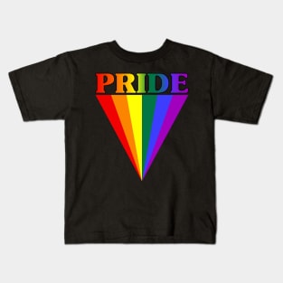 Pride triangle rainbow colors gift idea Kids T-Shirt